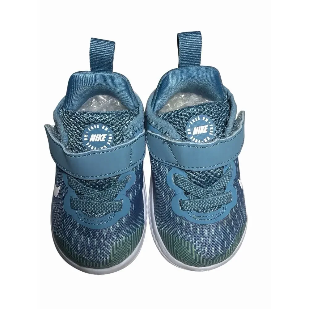 Nike Free Run Blue Toddler Infant Walking Sneakers Shoes Childrens Size 4C